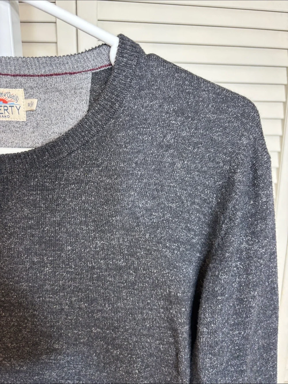 Faherty Men’s Legend Sweater Crew Long Sleeve Gray Medium